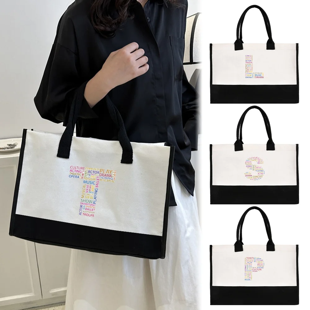 Vintage Shoulder Bag Tote Bags Reusable Eco Jute Shopping Bag Portable Travel Grocery Organizer Text Series Commuting Bags
Vintage Shoulder Bag Tote Bags Reusable Eco Jute Shopping Bag Portable Travel Grocery Organizer Text Series Commuting Bags