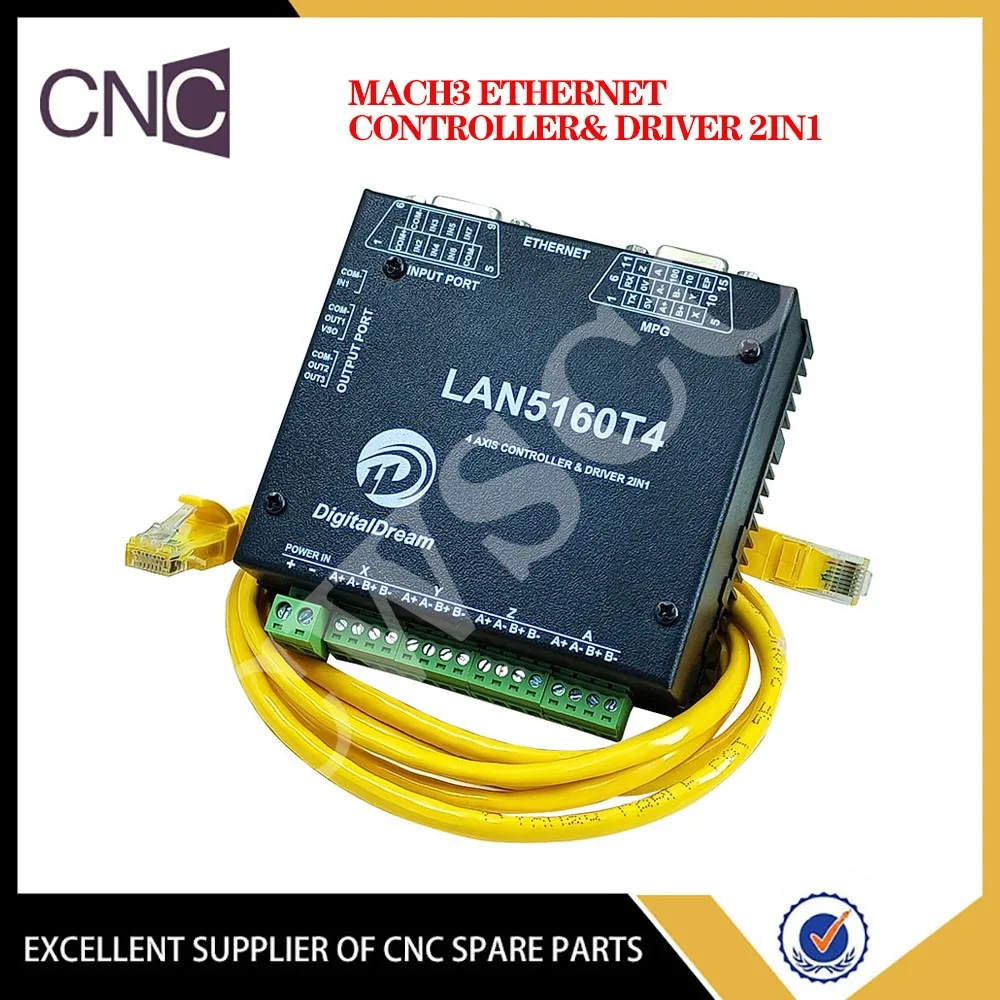 Новое поступление, 4-осевой контроллер движения mach3 Ethernet, контроллер + драйвер 2 и 1, новый сетевой кабель связи LAN5160T4
Новое поступление, 4-осевой контроллер движения mach3 Ethernet, контроллер + драйвер 2 и 1, новый сетевой кабель связи LAN5160T4