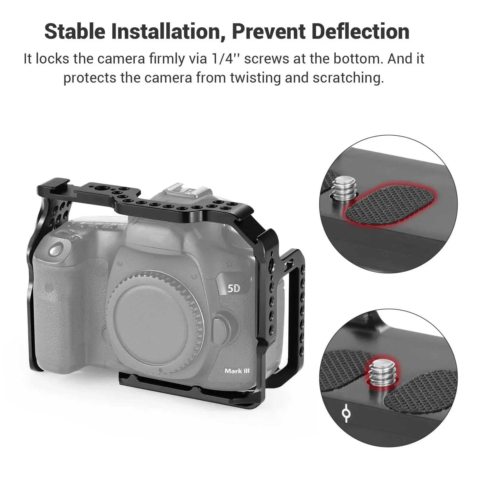 Клетка SmallRig для Canon 5D Mark III IV Arca Style, совместимая с ласточкиным хвостом внизу для съемки на штативе с НАТО-рейкой CCC2271
Клетка SmallRig для Canon 5D Mark III IV Arca Style, совместимая с ласточкиным хвостом внизу для съемки на штативе с НАТО-рейкой CCC2271