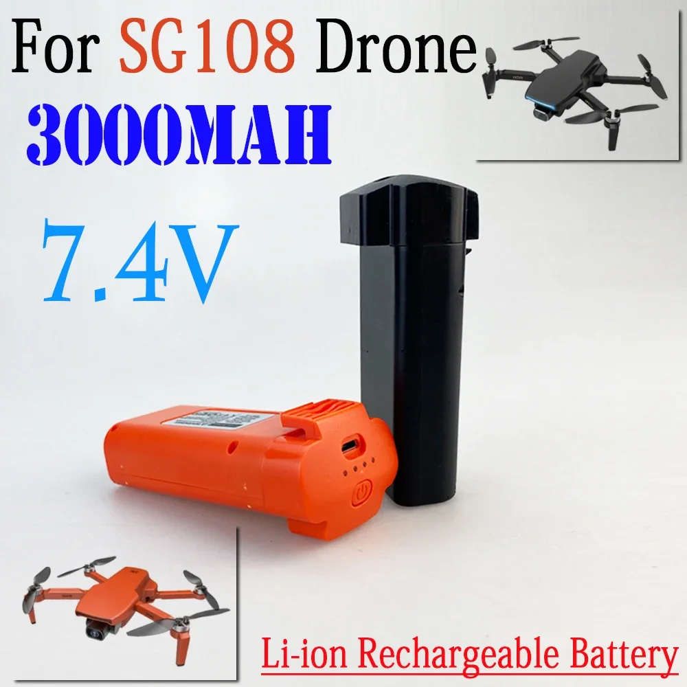 3000mAh 7.4V RC Battery for SG108 SG-108 Drone Quadcopter Spare Parts Recharg Replacement Drone eable Batteries 
3000mAh 7.4V RC Battery for SG108 SG-108 Drone Quadcopter Spare Parts Recharg Replacement Drone eable Batteries