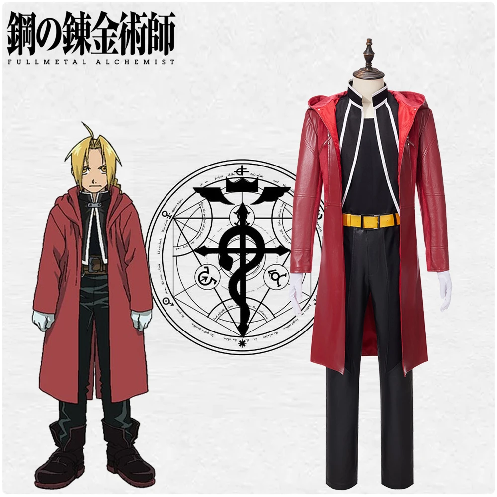 Fullmetal Alchemist Edward Elric Cosplay Costume Adult Men Outfit Halloween Costumes Hot Anime Cosplay Suit Custom Made
Fullmetal Alchemist Edward Elric Cosplay Costume Adult Men Outfit Halloween Costumes Hot Anime Cosplay Suit Custom Made