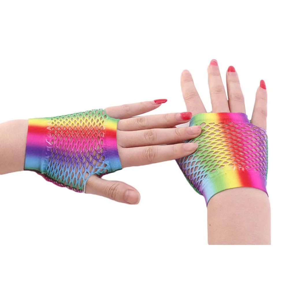 Fashion Korean Girl Long Half Finger Party For Women Arm Sleeves Fishing Net Gloves Nylon Rainbow Color Gloves
Fashion Korean Girl Long Half Finger Party For Women Arm Sleeves Fishing Net Gloves Nylon Rainbow Color Gloves