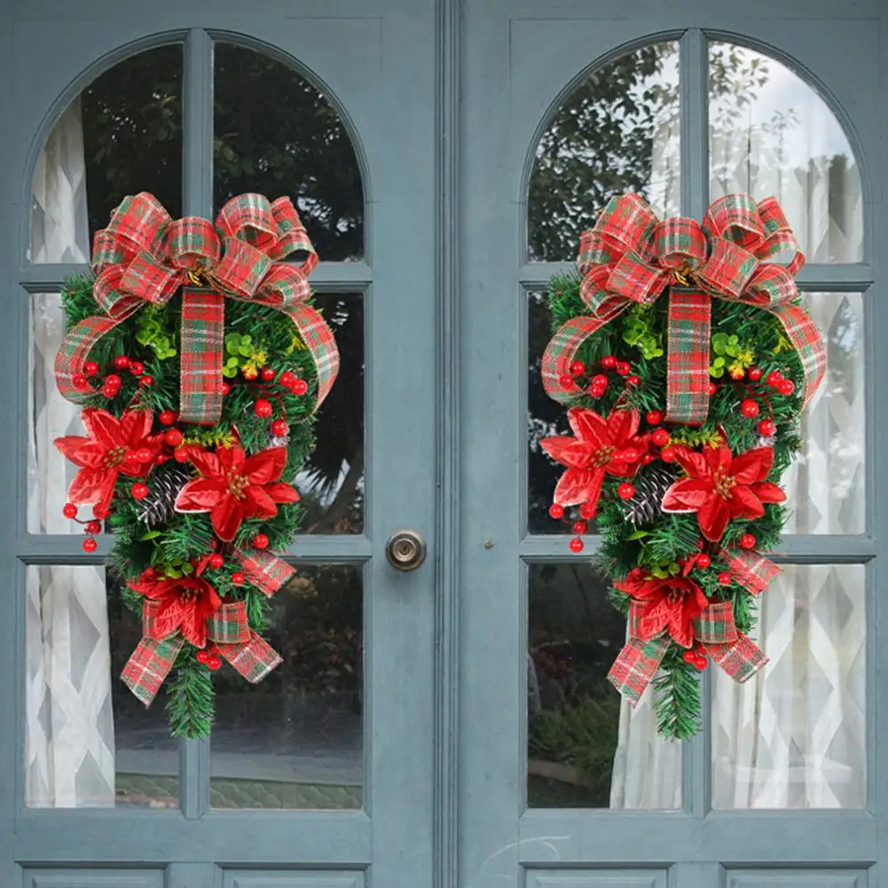 Festive Christmas Wreath Plaid Bow Christmas Wreath Festive Farmhouse Door Ornament with Artificial for Stairs for Stairs
Festive Christmas Wreath Plaid Bow Christmas Wreath Festive Farmhouse Door Ornament with Artificial for Stairs for Stairs