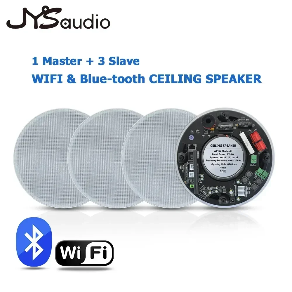 WIFI Coaxial Ceiling Speaker 6inch Bluetooth Loudspeaker Class D digital Amplifier Home Theater Background Music for living room
WIFI Coaxial Ceiling Speaker 6inch Bluetooth Loudspeaker Class D digital Amplifier Home Theater Background Music for living room