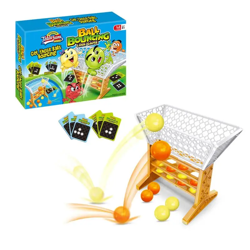 

Bounce Ball Party Game 2 Player Battle Bouncing Balls Board Games Hand Eye Coordination Parent Child Interactive Tossing Pinball