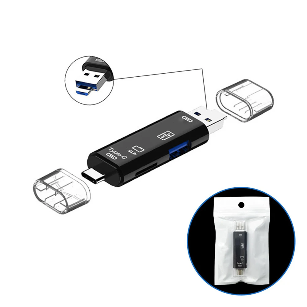 USB OTG Card Reader Adapter for Type C/USB/Micro Reading Connect Mobile Phone to USB Flash Drive Wide Range of Uses
USB OTG Card Reader Adapter for Type C/USB/Micro Reading Connect Mobile Phone to USB Flash Drive Wide Range of Uses