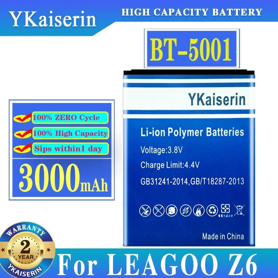 Аккумуляторная батарея ykaisсеребрин BT-5001 BT 5001 3000 мАч для LEAGOO Z6 Z 6 Batterij + Track NO
Аккумуляторная батарея ykaisсеребрин BT-5001 BT 5001 3000 мАч для LEAGOO Z6 Z 6 Batterij + Track NO
