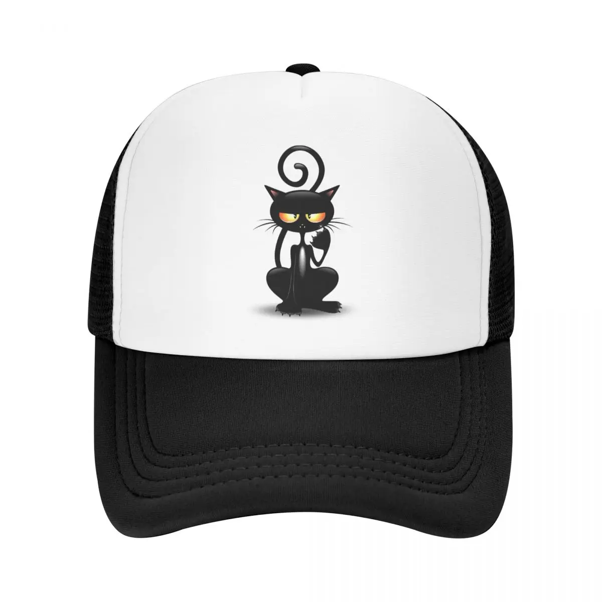 Punk Cartoon Funny Black Cat Baseball Cap for Men Women Adjustable Trucker Hat Performance Snapback Hats Summer Caps
Punk Cartoon Funny Black Cat Baseball Cap for Men Women Adjustable Trucker Hat Performance Snapback Hats Summer Caps