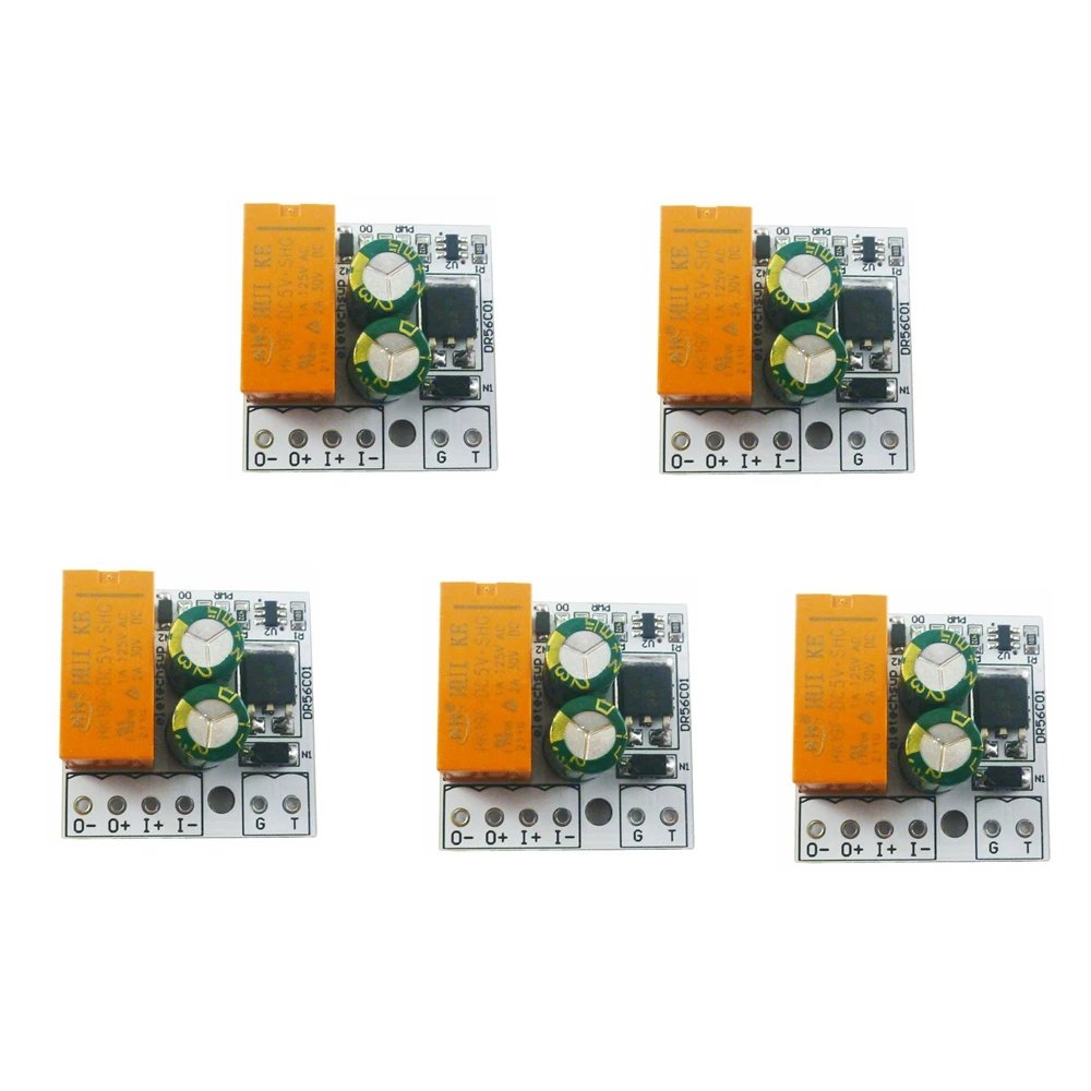 

1/5PCS DC 6V-24V 2A Self-locking Motor Reverse Polarity Controller Bistable Flip-Flop DPDT Relay Module Pluggable Terminal