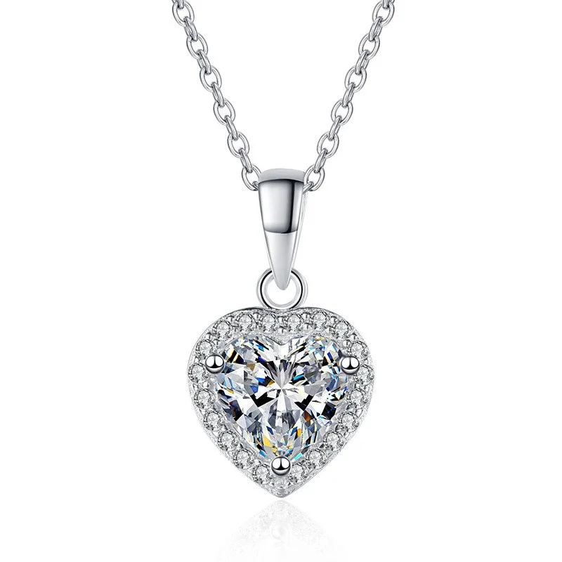 ZFSILVER Fashion Luxury Classic s925 Silver Moissanite Fine Regular Heart Pendant Necklaces Women Accessories Jewelry Gift XL011
ZFSILVER Fashion Luxury Classic s925 Silver Moissanite Fine Regular Heart Pendant Necklaces Women Accessories Jewelry Gift XL011