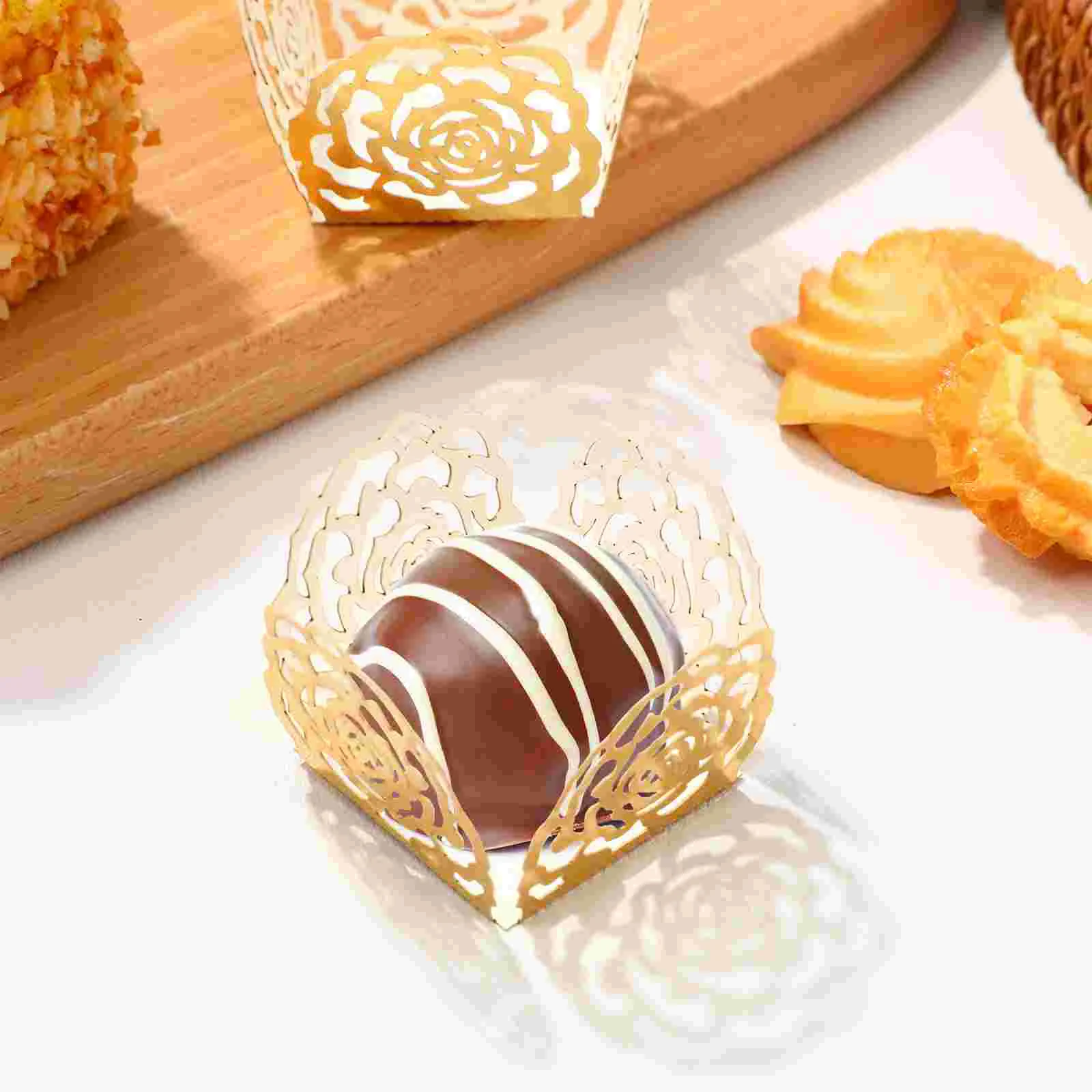 Gadpiparty Truffle Wrappers Small Chocolate Candy Cups Liners Truffle Flared Paper Baking Cups Cupcakes Muffin Case Trays
Gadpiparty Truffle Wrappers Small Chocolate Candy Cups Liners Truffle Flared Paper Baking Cups Cupcakes Muffin Case Trays