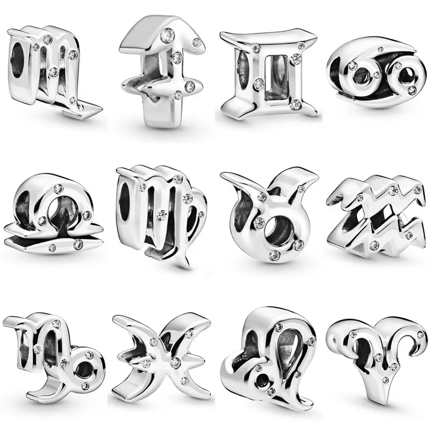 Original Sparkling Twelve Zodiac Constellations With Crystal Beads Fit 925 Sterling Silver Charm Bracelet DIY Jewelry
Original Sparkling Twelve Zodiac Constellations With Crystal Beads Fit 925 Sterling Silver Charm Bracelet DIY Jewelry
