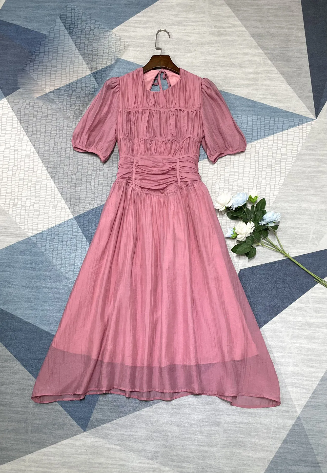 Pleated pleated waist dress casual fashion 2023 summer new style 0324
Pleated pleated waist dress casual fashion 2023 summer new style 0324