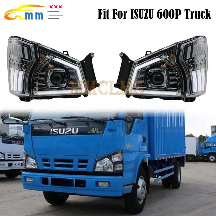 

1 Pair Head Lamp With Lens Fit For ISUZU 600P Truck New Design Head Light