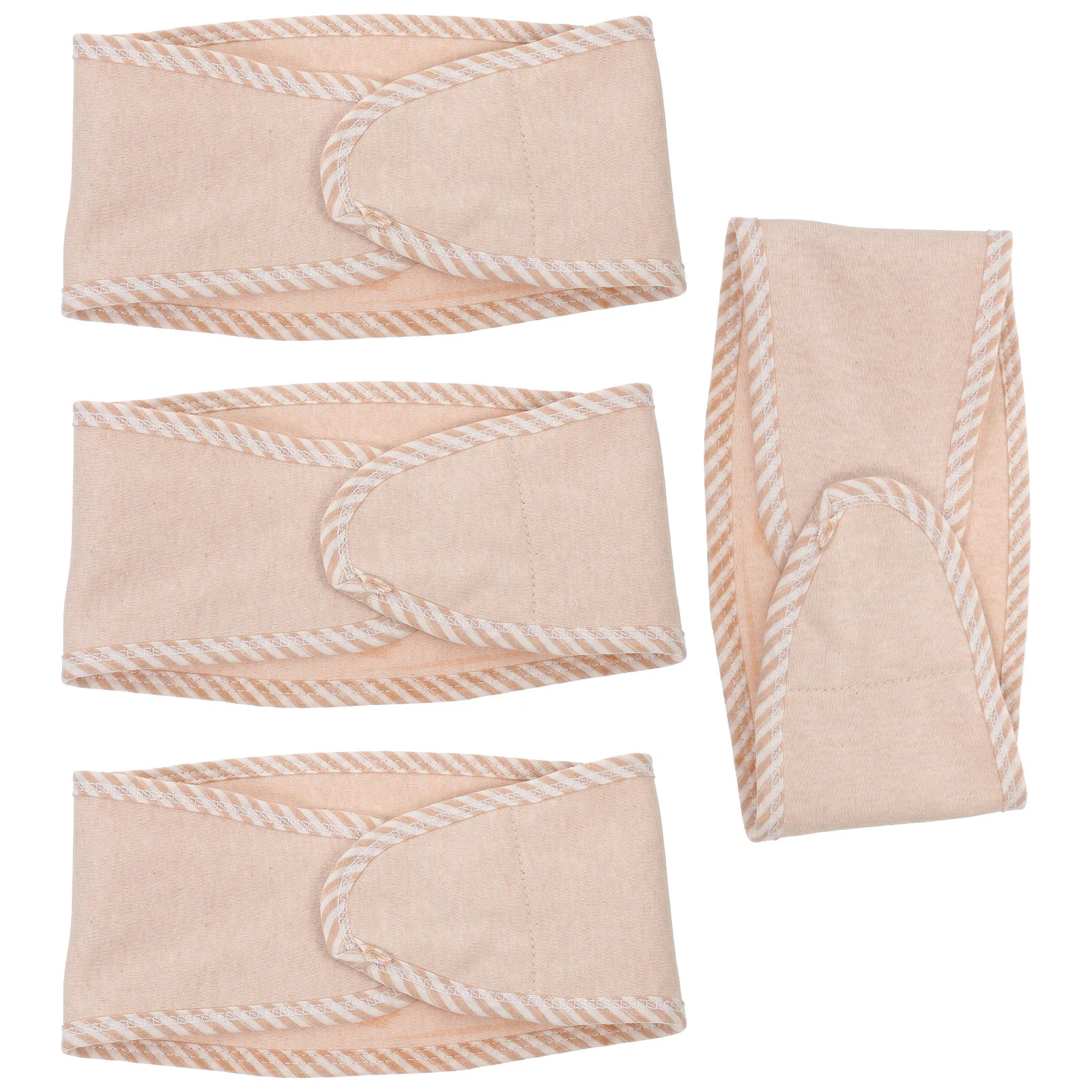 

4 Pcs Colored Cotton Baby Belly Circumference Infant Wraps Navel Bands Apron Bellybands Accessories Belts for Toddler