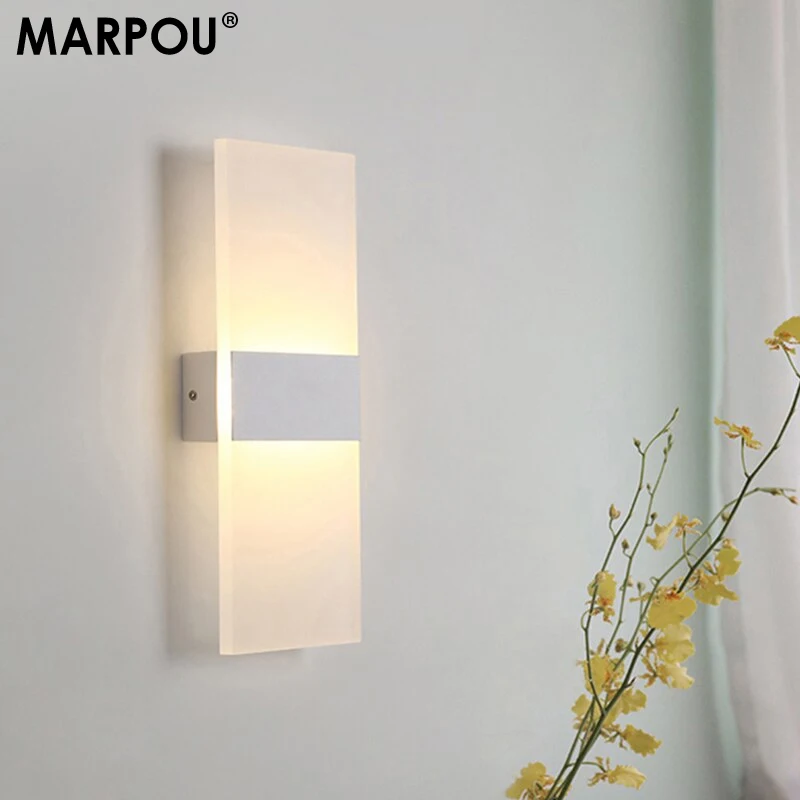 MARPOU Led Indoor Wall Lamp Wall Lights for bedroom AC 90-265V Warm White Cold White lamps for living roomLighting Fixture
MARPOU Led Indoor Wall Lamp Wall Lights for bedroom AC 90-265V Warm White Cold White lamps for living roomLighting Fixture