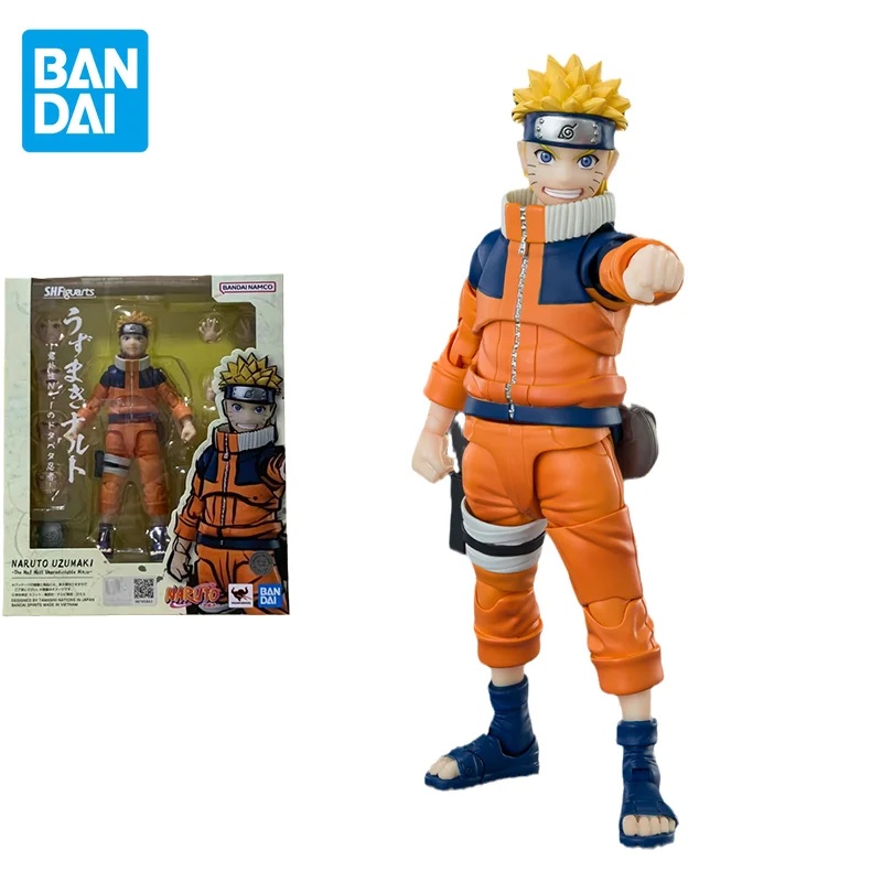 

Bandai Original Naruto：Shippūden Anime Figure SHF Uzumaki Naruto Action Figure Toys for Kids Gift Collectible Model Ornaments