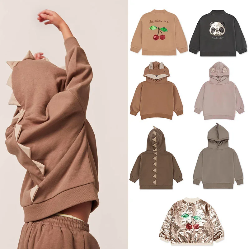 

EnkeliBB Super Fashion Children Autumn Jackets For Boys and Girls KS Brand Toddler Winter Clothes Tops Cherry Pattern Coats