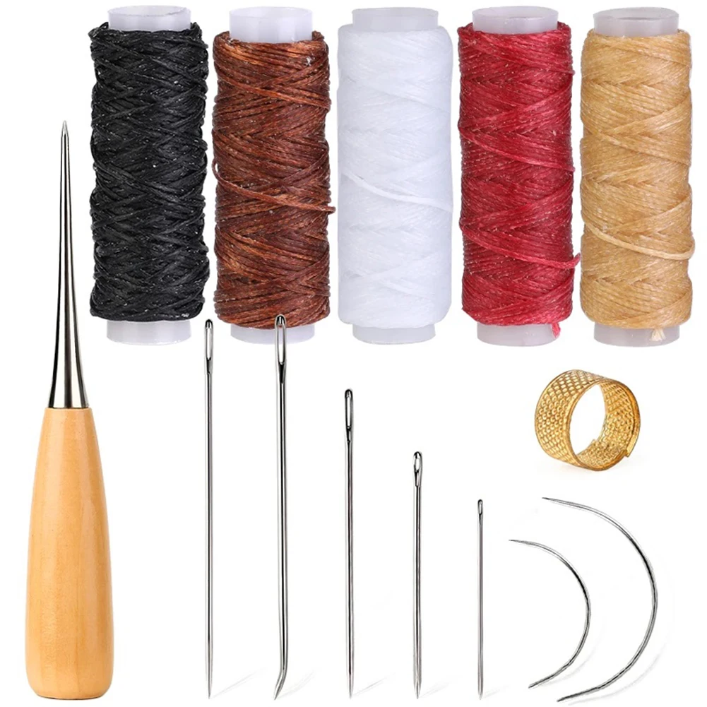 Leather Sewing Set With 14 Pcs Waxed Thread Stainless Steel Leather Sewing Needles DIY Leather Craft Sewing Tools Set
Leather Sewing Set With 14 Pcs Waxed Thread Stainless Steel Leather Sewing Needles DIY Leather Craft Sewing Tools Set