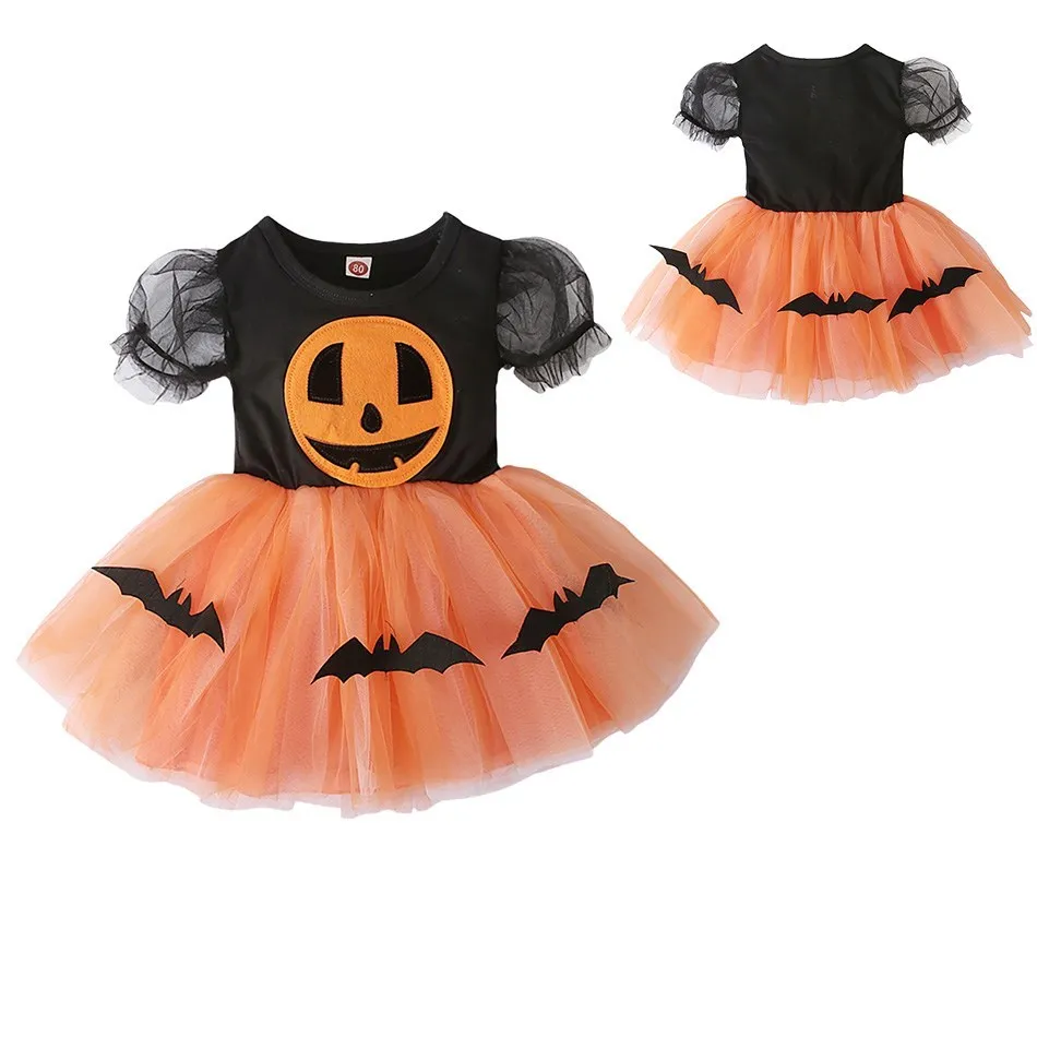 Girls Halloween Cosplay Kids Pumpkin Costume Carnival Easter Pumpkin Bat Print Multilayer Tulle Gown Dresses Kids Wear Clothing
Girls Halloween Cosplay Kids Pumpkin Costume Carnival Easter Pumpkin Bat Print Multilayer Tulle Gown Dresses Kids Wear Clothing