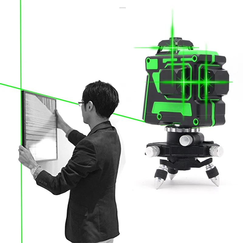 JSPERFECT rotary 360 adjustable 50m LD wall mount green laser level 12 lines 3d for tiling construction
JSPERFECT rotary 360 adjustable 50m LD wall mount green laser level 12 lines 3d for tiling construction