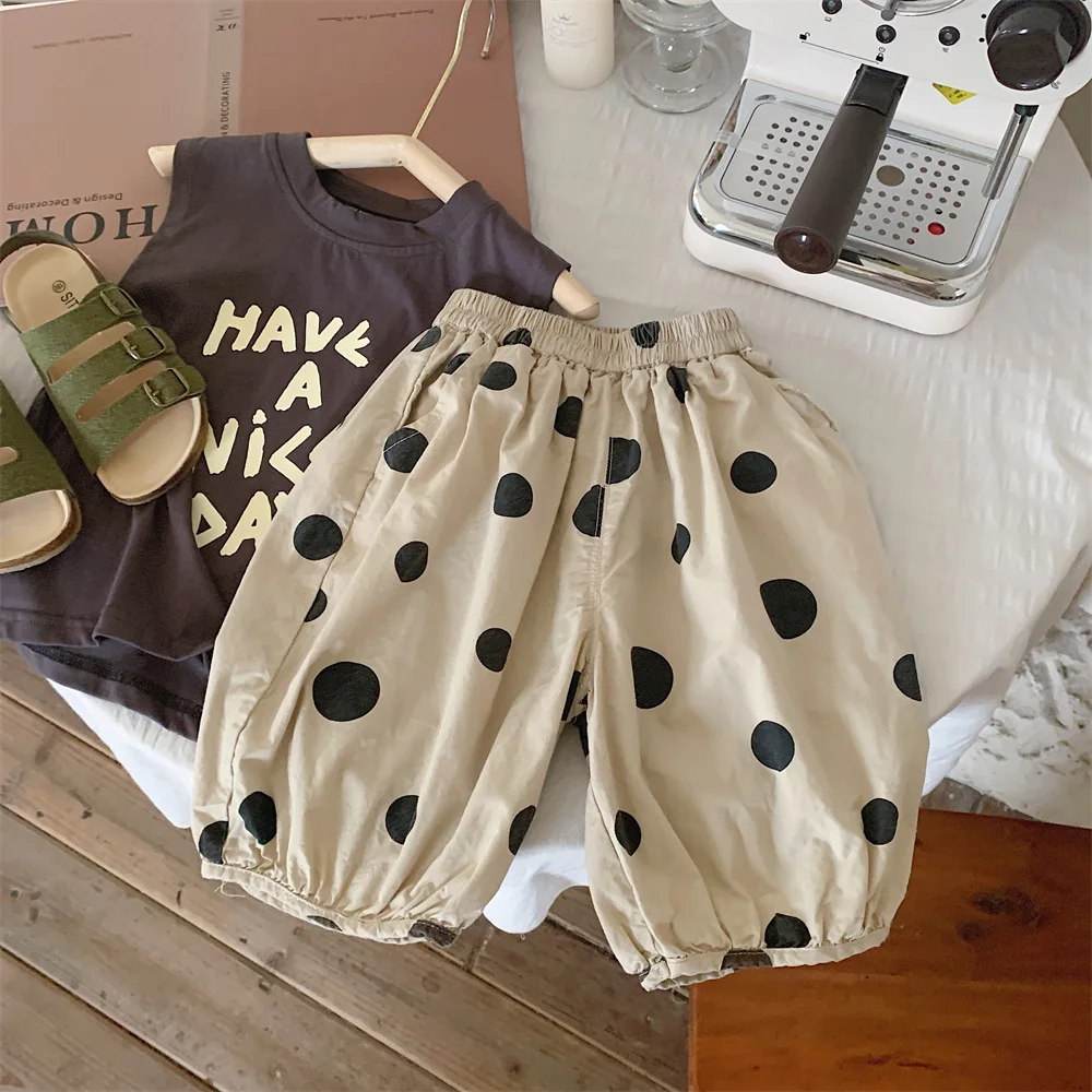 Children Clothing Kids Pants Spring Summer Thin Korean Style Wide Leg Pants Wave Dot Loose Casual Simple Boys Handsome Pants
Children Clothing Kids Pants Spring Summer Thin Korean Style Wide Leg Pants Wave Dot Loose Casual Simple Boys Handsome Pants