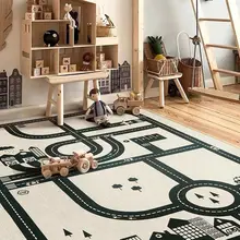 1Pc Children's Room Carpet Short Plush Lovely Simple European Style Cartoon Track Pattern Crawling Creative Home Decor Floor Mat
1Pc Children's Room Carpet Short Plush Lovely Simple European Style Cartoon Track Pattern Crawling Creative Home Decor Floor Mat