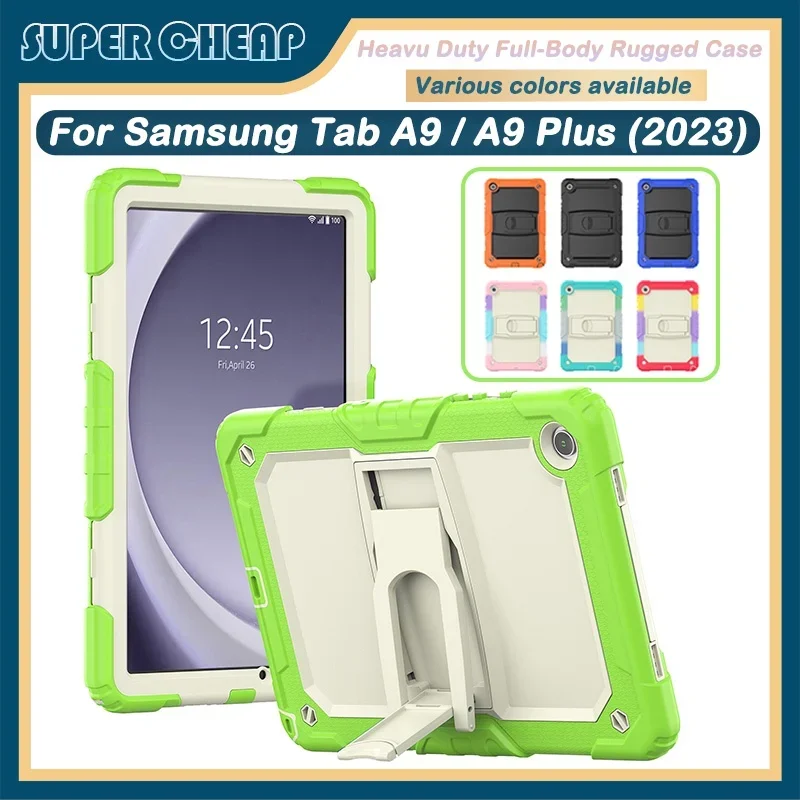 

For Samsung Tab A9 X110 X115 A9+ A9 Plus X210 Rugged Protective Case Full Body Protection Cover