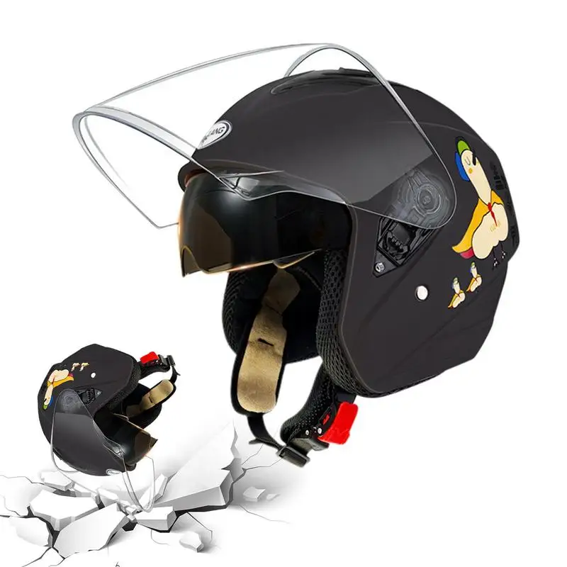 Outdoor Cycling Hat 3/4 Open Face Motorbike Headgear Head Protector Soft Motorcycle Head Protection Anti-Glare Head Cover For
Outdoor Cycling Hat 3/4 Open Face Motorbike Headgear Head Protector Soft Motorcycle Head Protection Anti-Glare Head Cover For