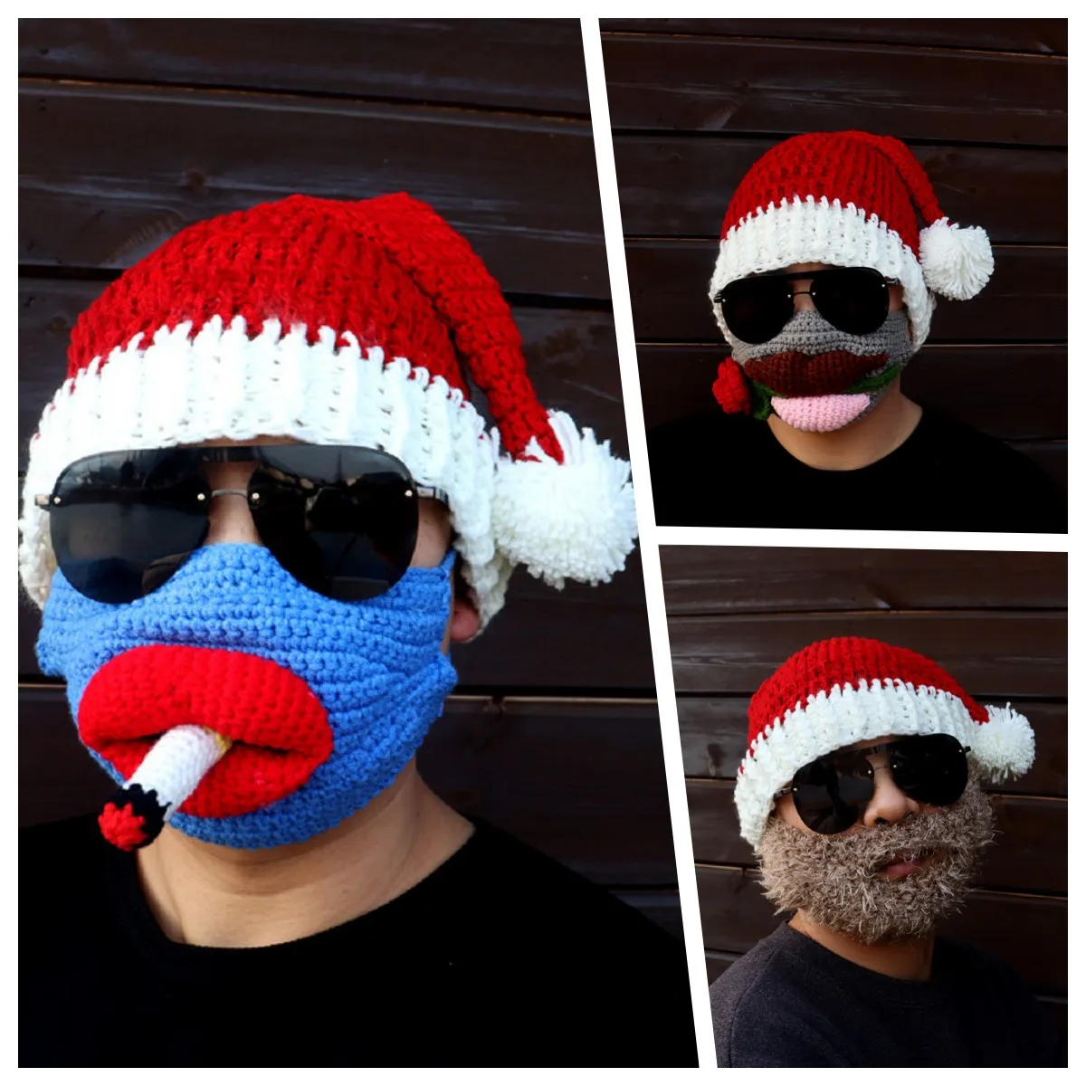 Santa Claus Beard Hat Winter Warm Crochet Knitted Beanies Cap With Funny Smoking Mask Christmas Party Cosplay Bonnet Xmas Gift
Santa Claus Beard Hat Winter Warm Crochet Knitted Beanies Cap With Funny Smoking Mask Christmas Party Cosplay Bonnet Xmas Gift