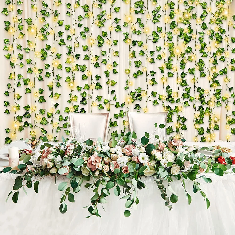 10pcs Leaf Vine LED String Lights Artificial Ivy Garland Hanging Window Wedding Decor Fake Flowers Plants Green Ivy Wreath
10pcs Leaf Vine LED String Lights Artificial Ivy Garland Hanging Window Wedding Decor Fake Flowers Plants Green Ivy Wreath