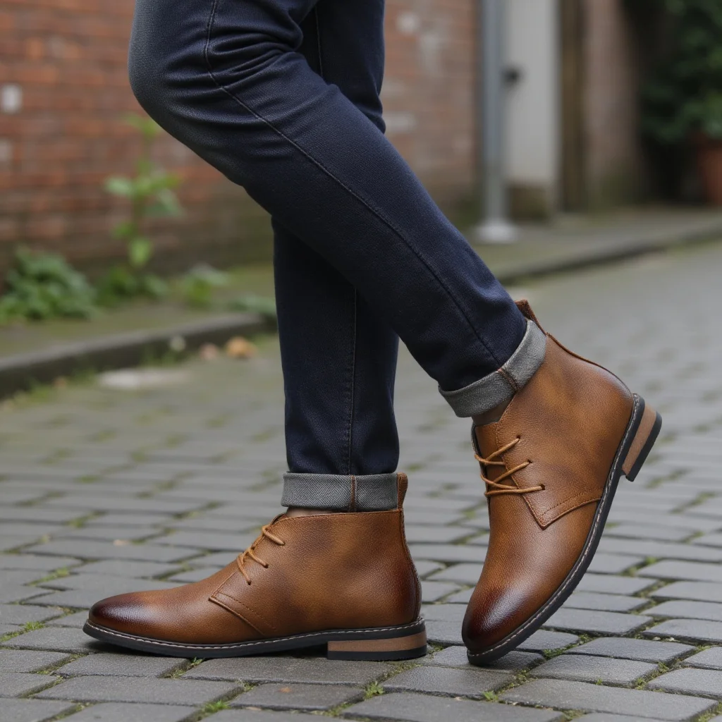 أحذية رجالية جلدية ماركة 2026 مريحة وعصرية وفاخرة أحذية رجالية جلدية ماركة 2026 مريحة وعصرية وفاخرة