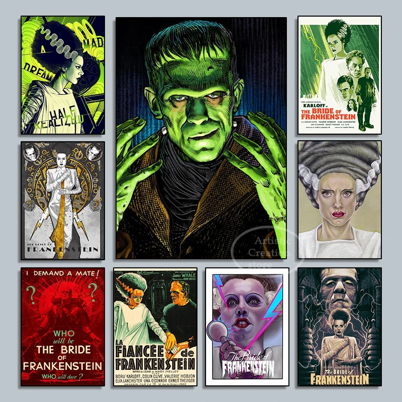 Vintage Bride of Frankenstein Artwork Movie Print Art Canvas Poster For Living Room Decor Home Wall Picture
Vintage Bride of Frankenstein Artwork Movie Print Art Canvas Poster For Living Room Decor Home Wall Picture