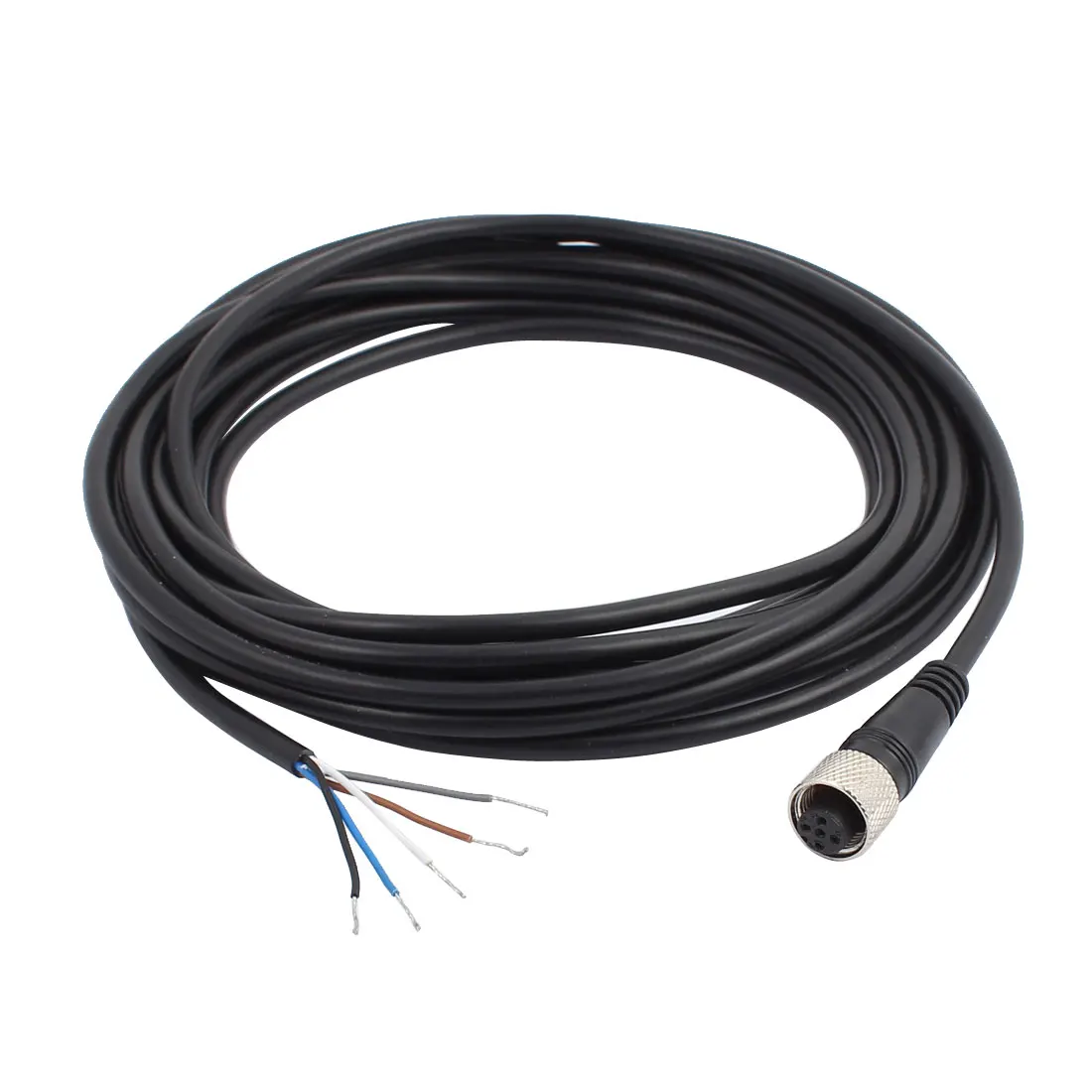 M12 Female Straight 5 Pins Connector Aviation Socket Electrical Cable 5M Black
M12 Female Straight 5 Pins Connector Aviation Socket Electrical Cable 5M Black