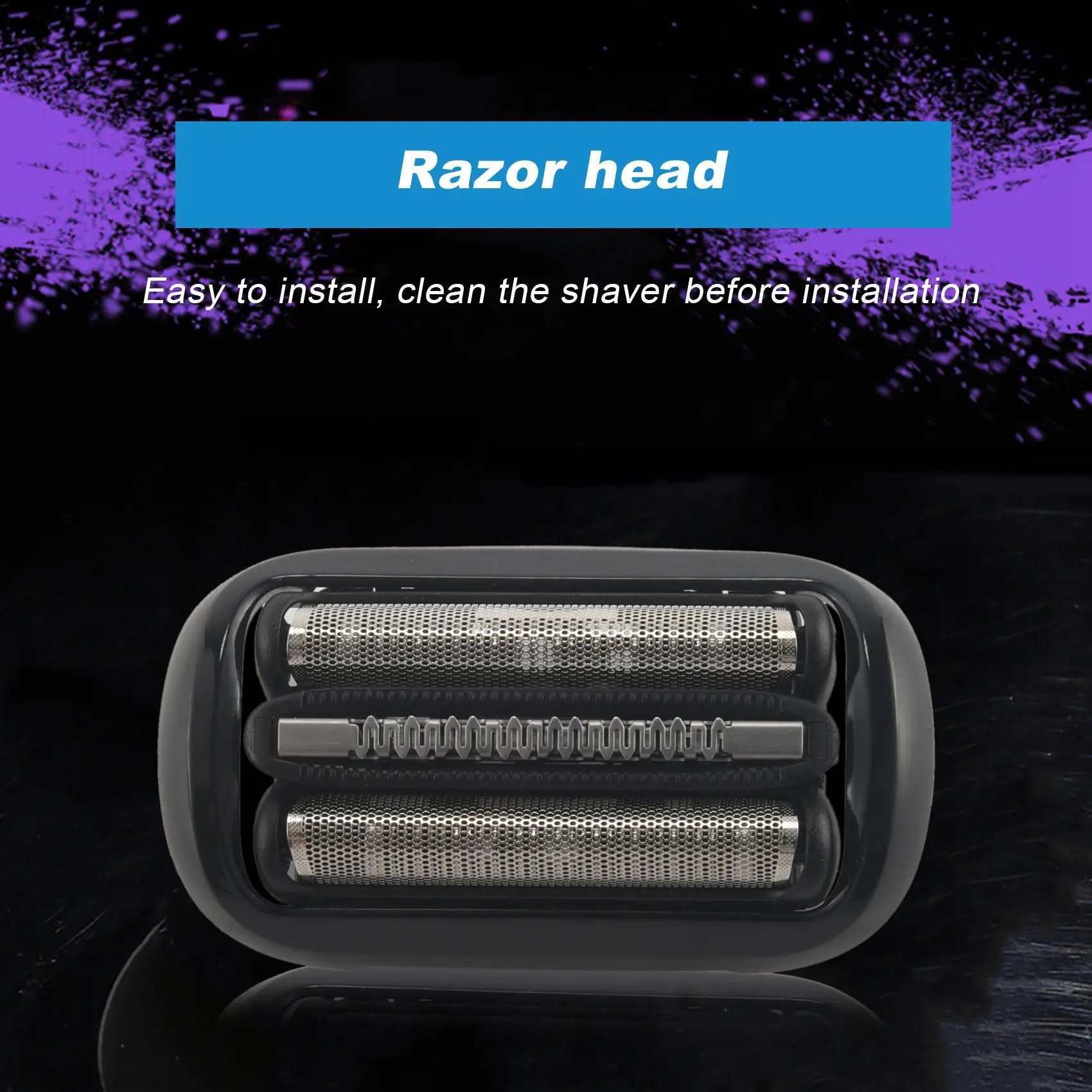 Replace Electric Shaver Head for Braun 53B Series 5-6 50-R1000S 50-B1300S 50-R1320S 50-R1300S 50-M4000Cs Razor Blade
Replace Electric Shaver Head for Braun 53B Series 5-6 50-R1000S 50-B1300S 50-R1320S 50-R1300S 50-M4000Cs Razor Blade