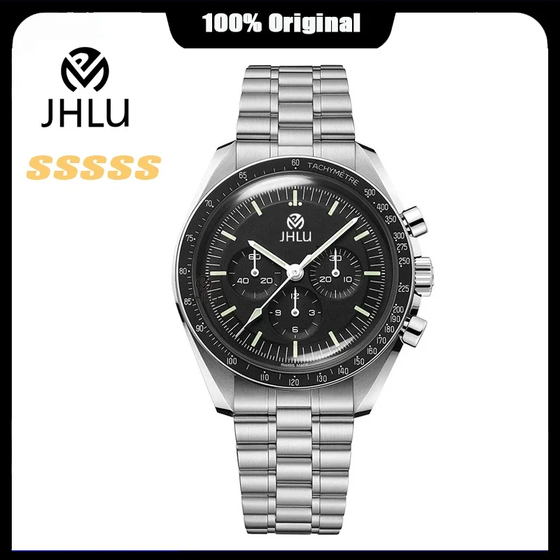 

2023 New JHLU Men Watche Top Brand Luxury Automatic Quartz Chronograph Waterproof Sport Stainless Steel Clock Relogio watch men