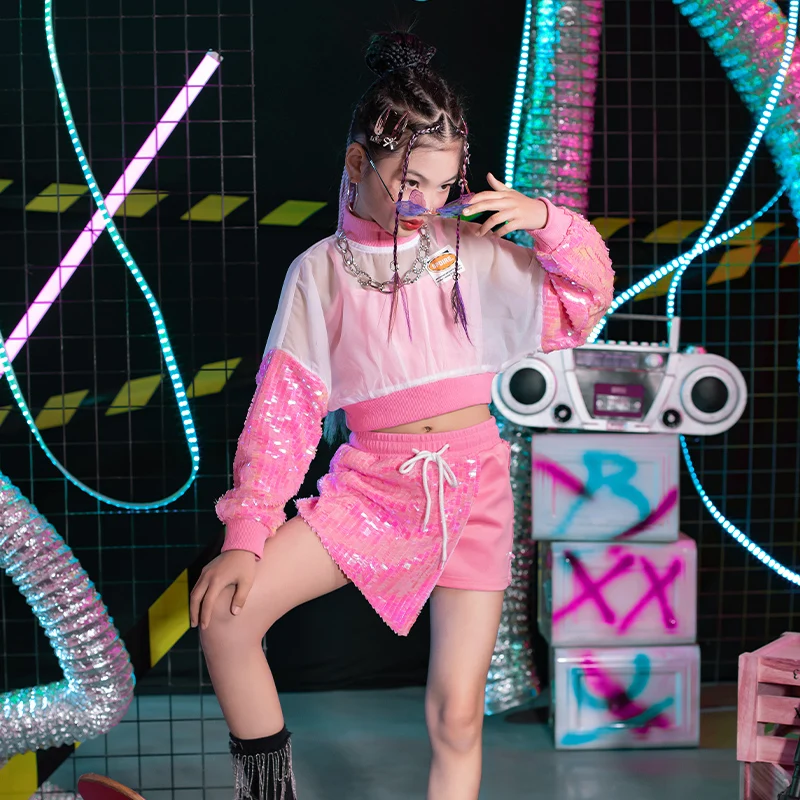 2024 Jazz Dance Costume for Girls Children's Pink SequinsKpop Outfits Hip Hop Dance Rave Clothes Performance Stage Wear DQL8185
2024 Jazz Dance Costume for Girls Children's Pink SequinsKpop Outfits Hip Hop Dance Rave Clothes Performance Stage Wear DQL8185