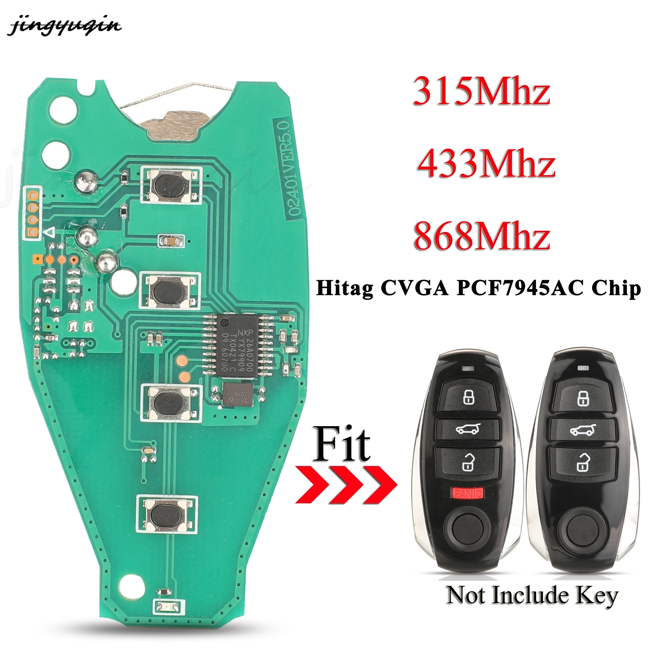 Jingyuqin 3/4 кнопки дистанционный ключ печатная плата HitagCVGA PCF7945AC чип 315 МГц 433 МГц 868 МГц для VW Volkswagen Touareg 2010-2014
Jingyuqin 3/4 кнопки дистанционный ключ печатная плата HitagCVGA PCF7945AC чип 315 МГц 433 МГц 868 МГц для VW Volkswagen Touareg 2010-2014