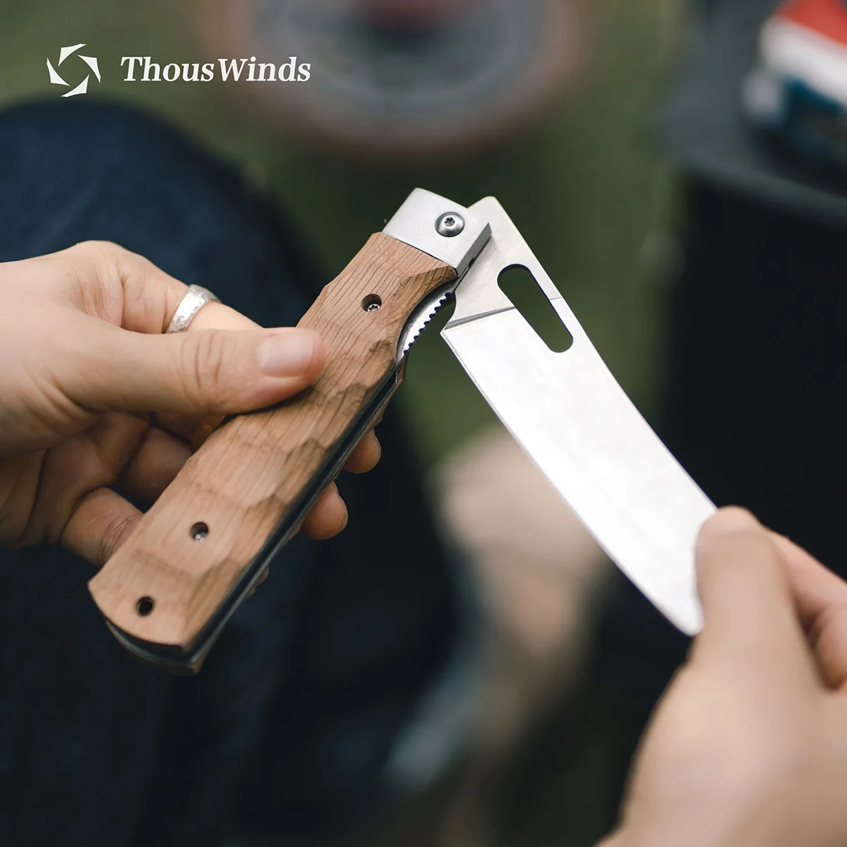 Thous Winds Foldable Camping Knife Outdoor Survival Equipment Oak Handle Stainless Steel Knife Picnic Hiking Tourist Tools Knife
Thous Winds Foldable Camping Knife Outdoor Survival Equipment Oak Handle Stainless Steel Knife Picnic Hiking Tourist Tools Knife