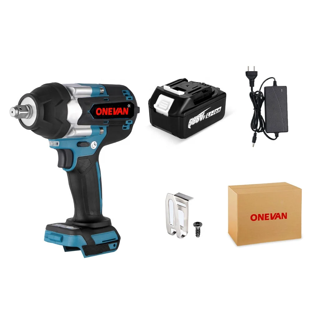 1800N.M Torque Brushless Electric Impact Wrench Battery 1/2" Cordless Wrench Power Tool For Makita 18V Battery
1800N.M Torque Brushless Electric Impact Wrench Battery 1/2" Cordless Wrench Power Tool For Makita 18V Battery
