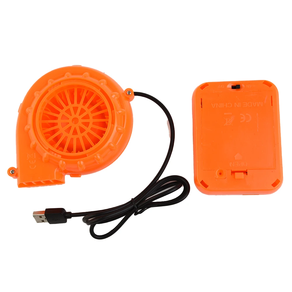 

Mini Fan Air Blower Mini Fan Blower For Gas Mode For Inflatable Toy Costume Doll 1Set 3W 6V ABS Battery Powered