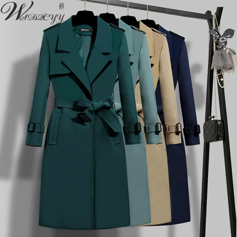 Trench Jacket Women Casual Long Sleeve Overcoat Korean Ladies Turn Down Collar Plus Size Outwear Lady Office Work Windbreaker
Trench Jacket Women Casual Long Sleeve Overcoat Korean Ladies Turn Down Collar Plus Size Outwear Lady Office Work Windbreaker