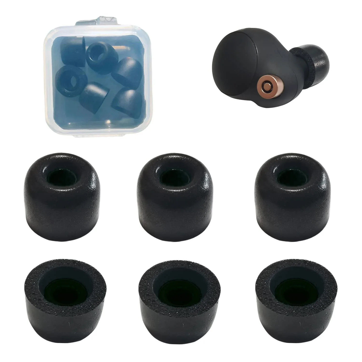 Latest Polyurethane Foam Soft and Safe Memory Foam Ear Tips for Sony WF1000XM4 Earbuds Noise Isolation Comfortable Fit
Latest Polyurethane Foam Soft and Safe Memory Foam Ear Tips for Sony WF1000XM4 Earbuds Noise Isolation Comfortable Fit