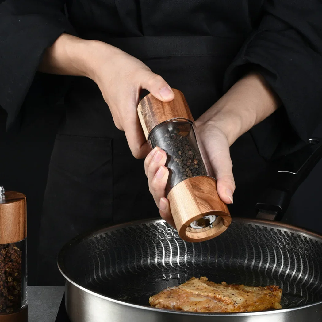 Home Mill Grinder Kitchen Mill Pepper Wood Acrylic Wooden Condiment Cooking Manual Seasoning Shaker Spice Tools
Home Mill Grinder Kitchen Mill Pepper Wood Acrylic Wooden Condiment Cooking Manual Seasoning Shaker Spice Tools