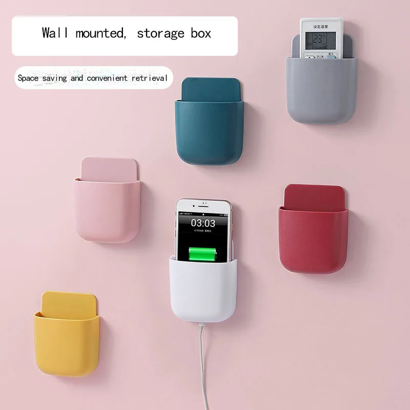Remote control storage box, bedside mobile phone charging storage, storage rack without punching.
Remote control storage box, bedside mobile phone charging storage, storage rack without punching.
