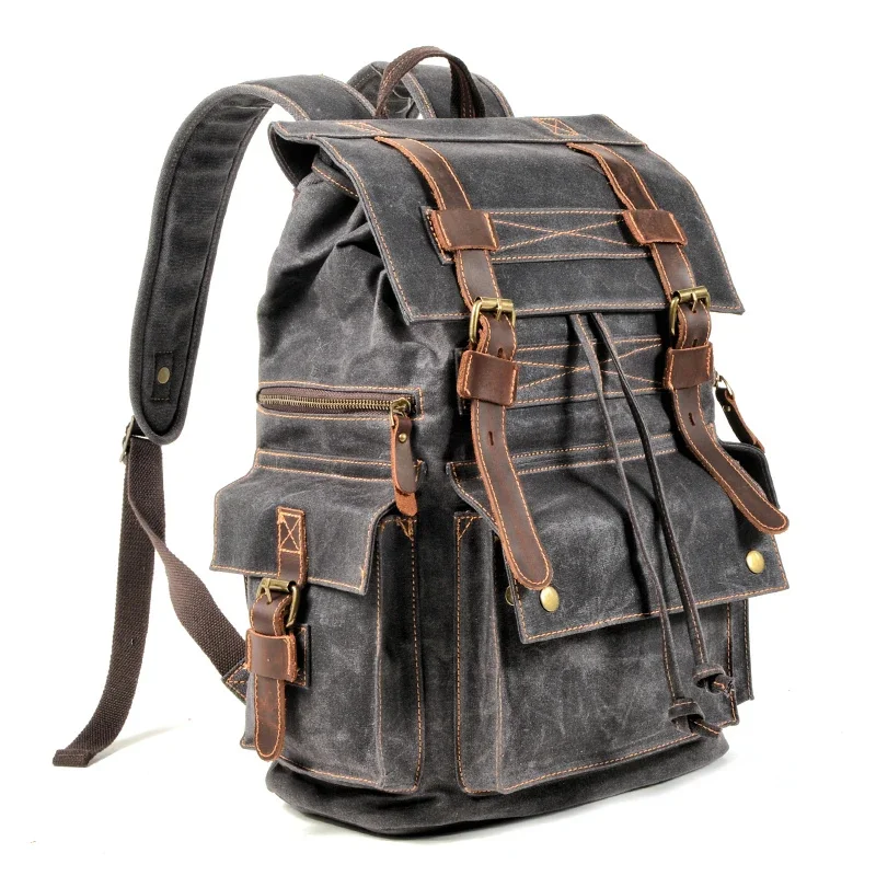 Top Luxury Canvas Leather Unisex Backpacks Large Capacity Waterproof Vintage Daypacks Retro School Bag Teenager
Top Luxury Canvas Leather Unisex Backpacks Large Capacity Waterproof Vintage Daypacks Retro School Bag Teenager