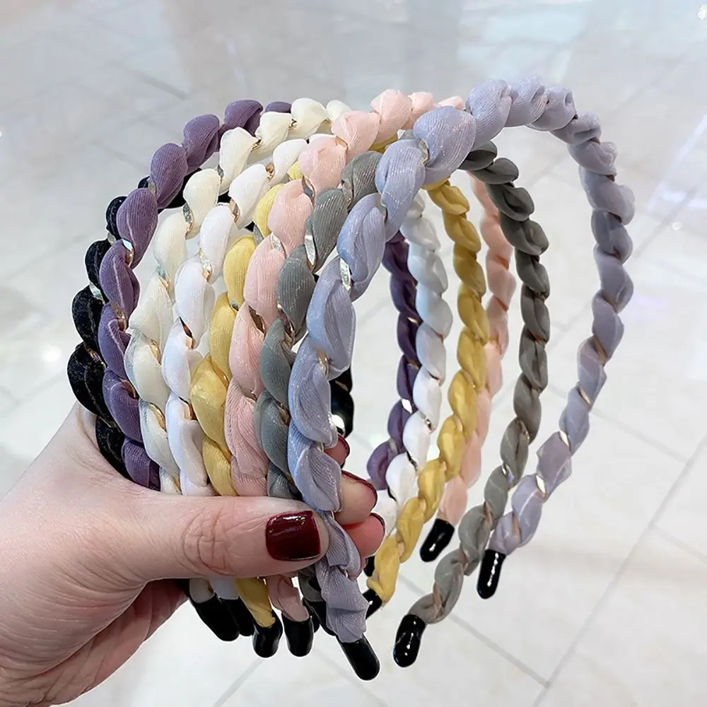 Sweet Elegant Mesh Metal Entwined Female Thin Side Cloth Headband Women Hair Band Hair Accessories Head Hoop
Sweet Elegant Mesh Metal Entwined Female Thin Side Cloth Headband Women Hair Band Hair Accessories Head Hoop