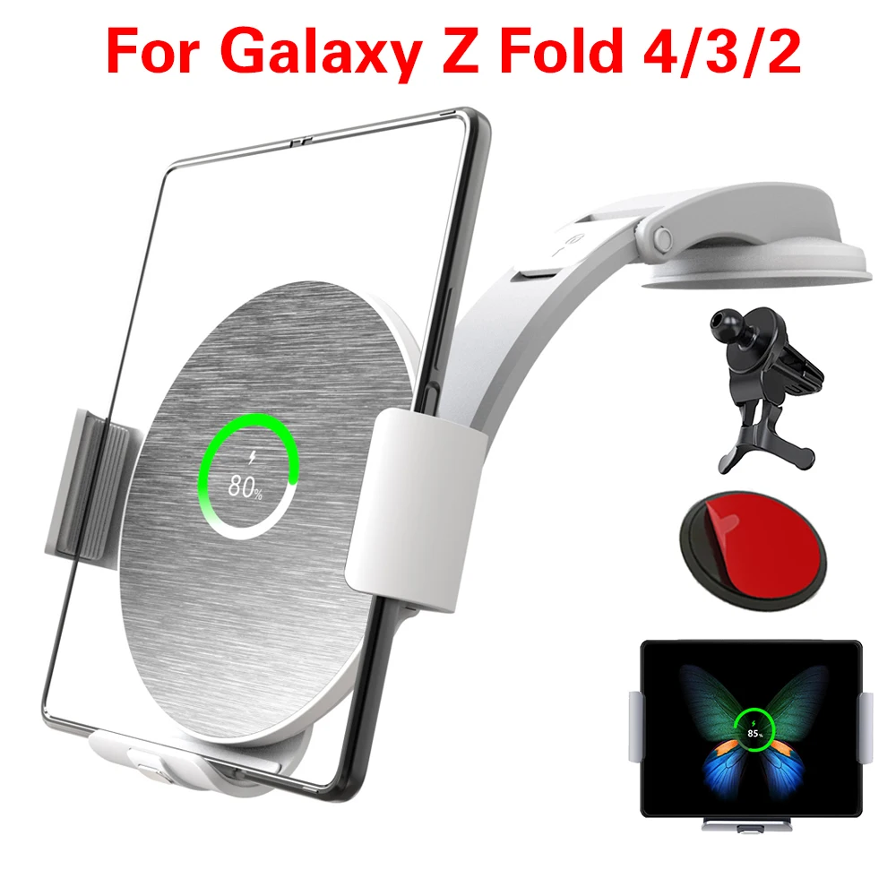 2022 New Wireless Car Charger for Galaxy Z Fold 4/3, Dual Coils Fast Charging Phone Car Mount for Galaxy Z Fold Series
2022 New Wireless Car Charger for Galaxy Z Fold 4/3, Dual Coils Fast Charging Phone Car Mount for Galaxy Z Fold Series