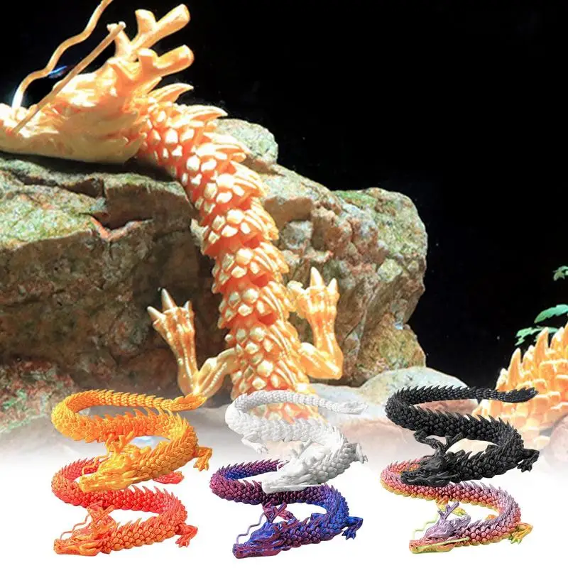 3D Printed Dragon For Fish Tank 17.72in Realistic Articulated Ancient Chinese Dragon With Poseable Joints For Home Decoration
3D Printed Dragon For Fish Tank 17.72in Realistic Articulated Ancient Chinese Dragon With Poseable Joints For Home Decoration