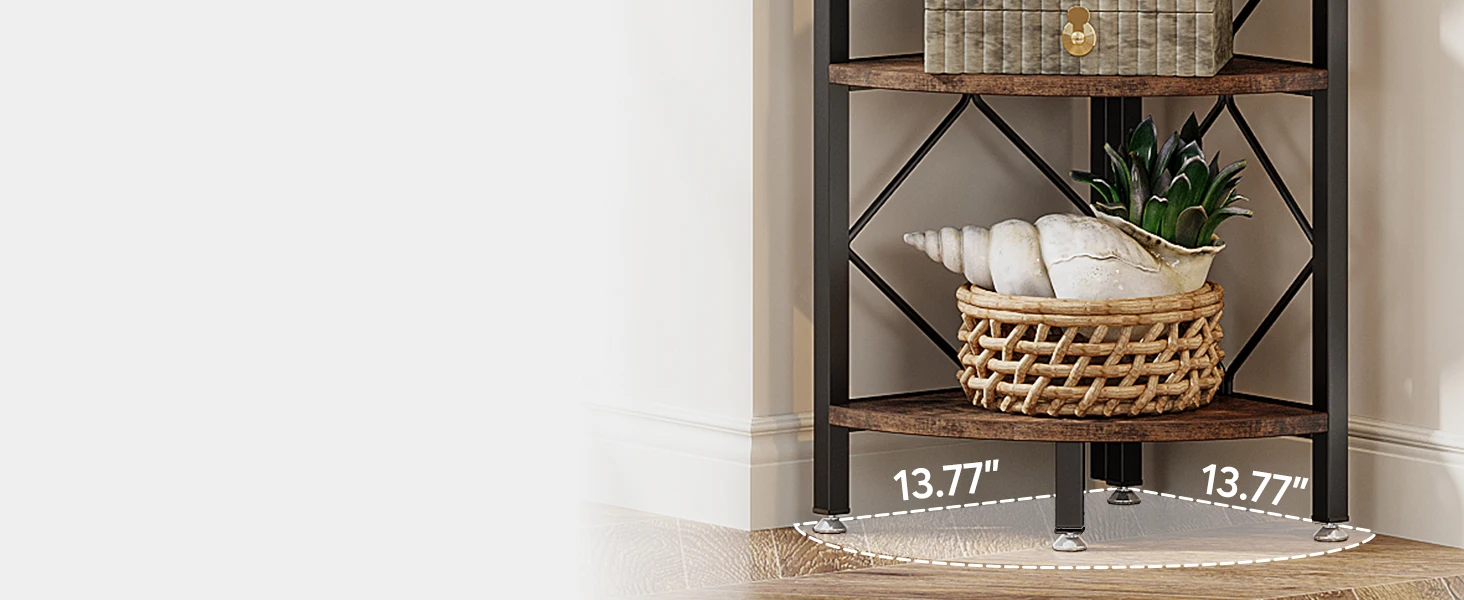 Wood Corner Shelf Stand for Living Room S0e41d50a50ad4250b42054c9fce7f1a6R